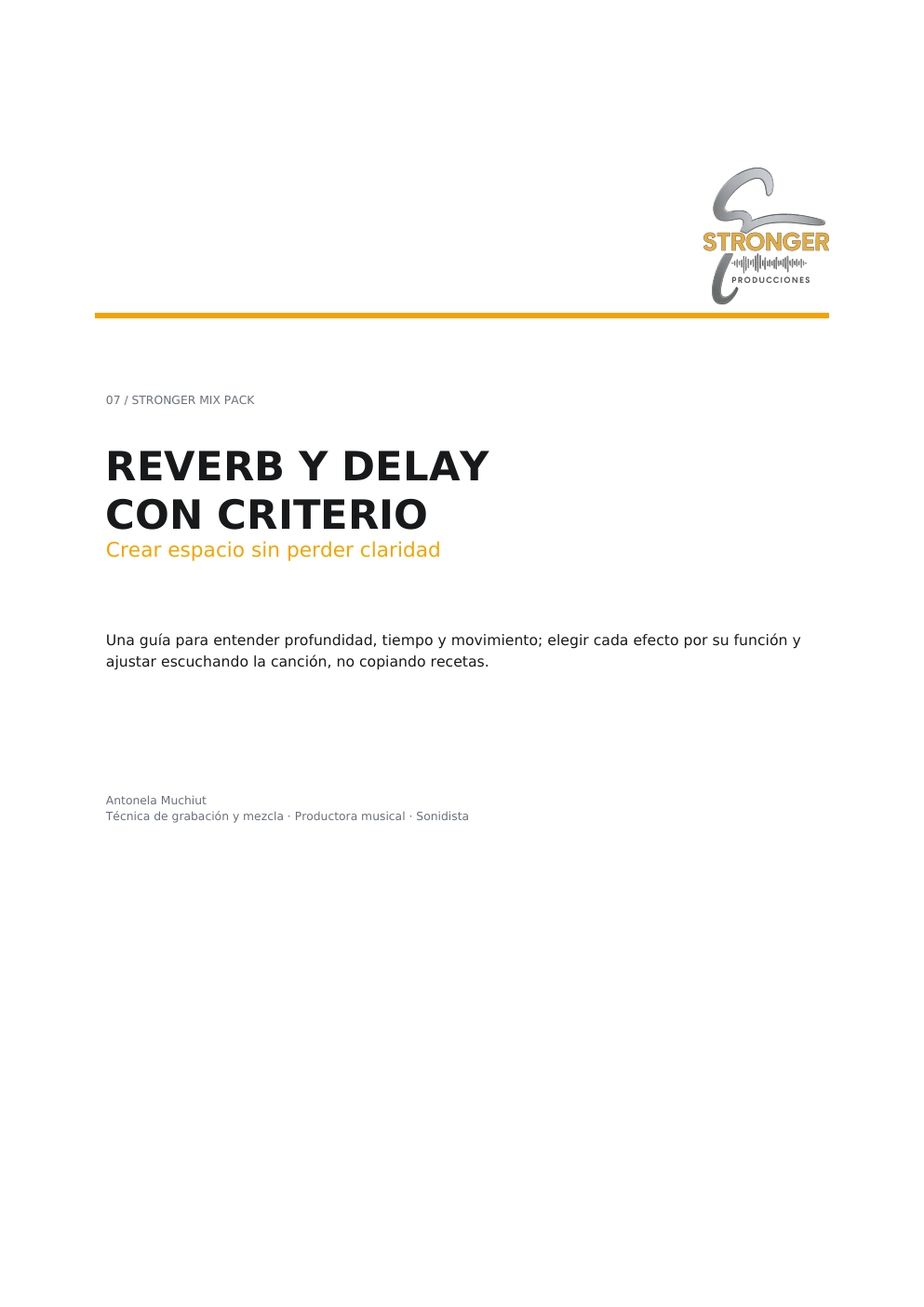 Portada Reverb y delay con criterio